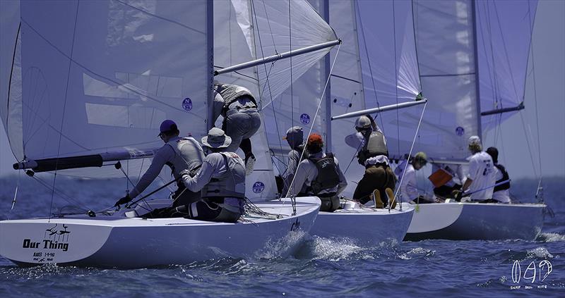 Local entry, Our Thing on the final day of the 2018 Etchells World Championship - photo © Mitchell Pearson / SurfSailKite