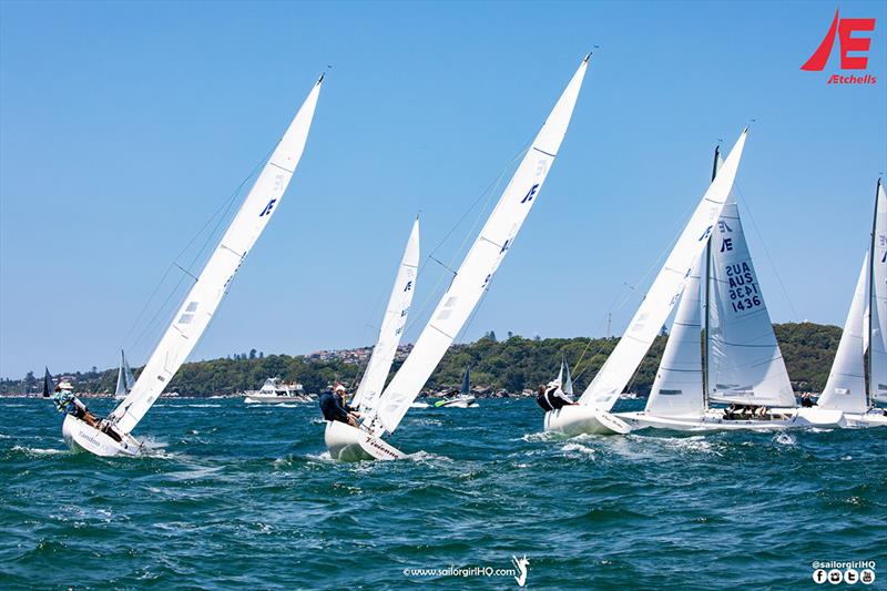 A bit of traffic along the shore in Race 8 - Etchells NSW Championship - photo © Nic Douglass / www.AdventuresofaSailorGirl.com