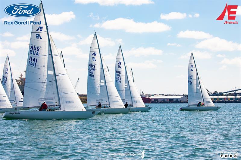 Jukes of Hazzard AUS882 off to a good start in Race 1 - Etchells Victorian State Championship 2022 - photo © Nic Douglass @sailorgirlhq