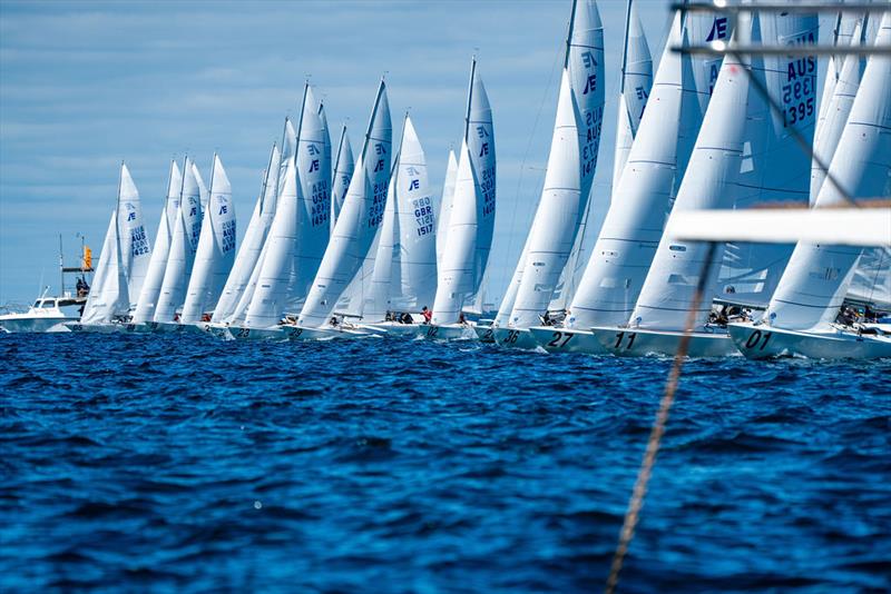 the 2024 Bill Steele Regatta in Fremantle Day 3 photo copyright Jordan Roberts, Down Under Sail taken at Royal Freshwater Bay Yacht Club and featuring the Etchells class