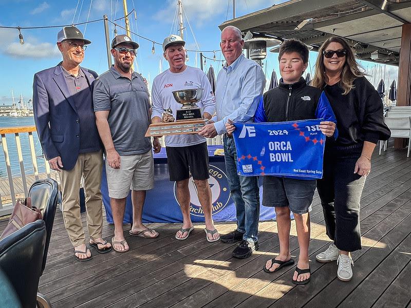 Orca Bowl Winners: Rick Merriman (skipper) / Eric Doyle / Payson Infelise - 2024 Etchells West Coast Spring Series - photo © Mark Albertazzi