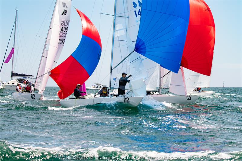 Battles on battles - Etchells World Championship 2025 day 1 - photo © Nic Douglass @sailorgirlHQ