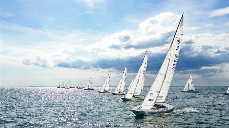 Tiger made a break on the first beat in Race 4 - Etchells World Championship 2025 Day 2 - photo © Nic Douglass @sailorgirlHQ