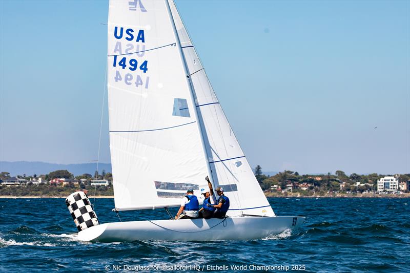 AMac win Race 9 - Etchells World Championship 2025 - photo © Nic Douglass @sailorgirlHQ