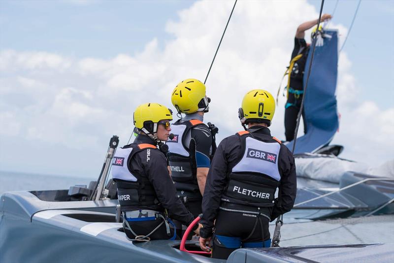 Great Britain SailGP leaves Marsden Cove, December 27, 2018 - photo © Ian Roman