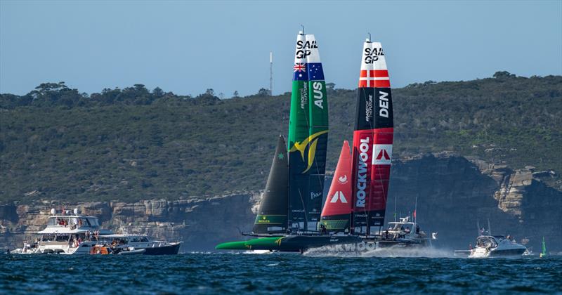 Australia and Denmark - Day 2 - KPMG Australia Sail Grand Prix - Sydney - Fbruary25, 2024 photo copyright Bob Martin/SailGP taken at Woollahra Sailing Club and featuring the F50 class