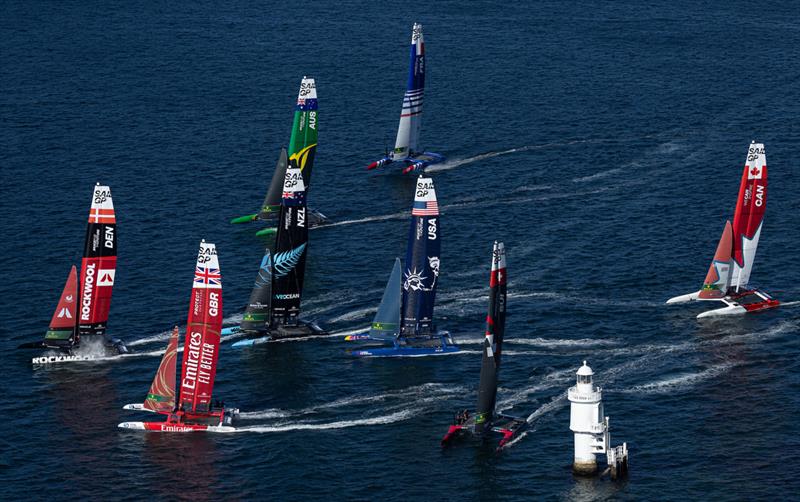 Day 2 - KPMG Australia Sail Grand Prix - Sydney - Fbruary25, 2024 photo copyright Simon Bruty/SailGP taken at Woollahra Sailing Club and featuring the F50 class