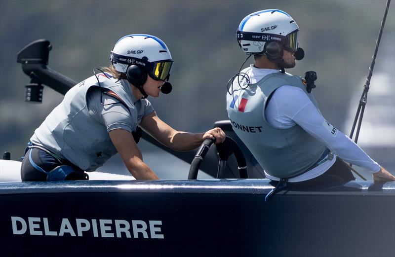 Manon Audinet - France SailGP - Race Day 2 -  KPMG Australia Sail Grand Prix - Sydney, Australia - February 9, 2025 photo copyright Felix Diemer/SailGP taken at Royal Sydney Yacht Squadron and featuring the F50 class