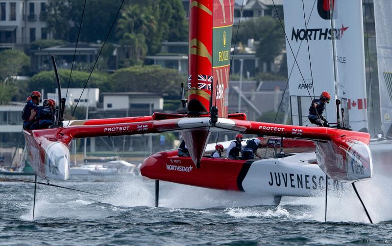 Emirates GBR - Race Day 2 -  KPMG Australia Sail Grand Prix - Sydney, Australia - February 9, 2025 photo copyright Ricardo Pinto/SailGP taken at Royal Sydney Yacht Squadron and featuring the F50 class