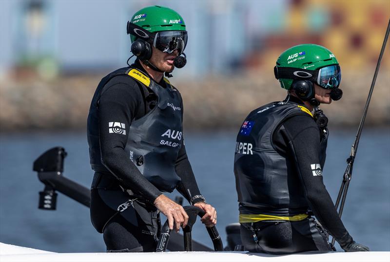 Tom Slingsby (AUS) - Day 2 Rolex Los Angeles SailGP - March 16, 2025 photo copyright Felix Diemer/SailGP taken at Long Beach Yacht Club and featuring the F50 class