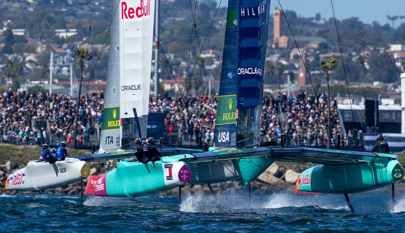 Italy and USA - Day 2 Rolex Los Angeles SailGP - March 16, 2025 photo copyright Felix Diemer/SailGP taken at Long Beach Yacht Club and featuring the F50 class