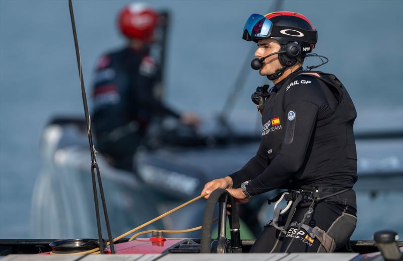 Diego Botin (ESP) - Los Gallos - Day 1 -  Mubadala Abu Dhabi Sail Grand Prix Season Grand Final - November 29, 2025 photo copyright Ricardo Pinto/SailGP taken at Abu Dhabi Marine Sports Club and featuring the F50 class
