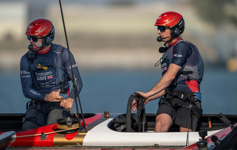 Dylan Fletcher and Iain Jensen (Emirates Great Britain) - Day 1 -  Mubadala Abu Dhabi Sail Grand Prix Season Grand Final - November 29, 2025 photo copyright Ricardo Pinto/SailGP taken at Abu Dhabi Marine Sports Club and featuring the F50 class