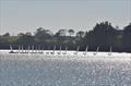 Day 2 start - 2024 Finn Masters - Waiuku Yacht Club - May 10-12, 2024 © Kirsty Morse