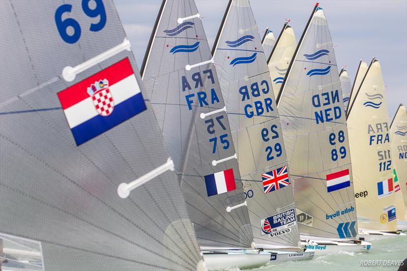 Racing on day three of the 2017 Opel Finn Gold Cup at Lake Balaton - photo © Robert Deaves