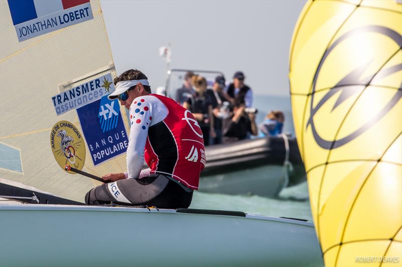 Jonathan Lobert during the 2017 Opel Finn Gold Cup Medal Race at Lake Balaton - photo © Robert Deaves