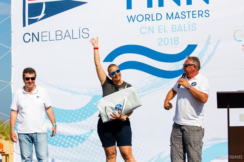 Winner of the womens race, Tina Sperl at the Finn World Masters - photo © Robert Deaves