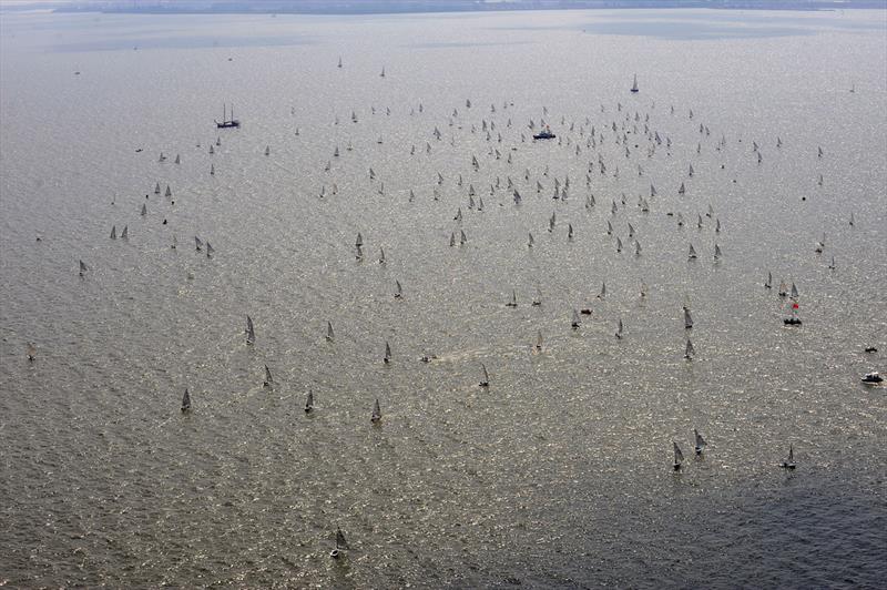 The 2008 Finn World Masters in Medemblik was the biggest fleet up to that time with 229 entries  photo copyright Robert Deaves taken at  and featuring the Finn class