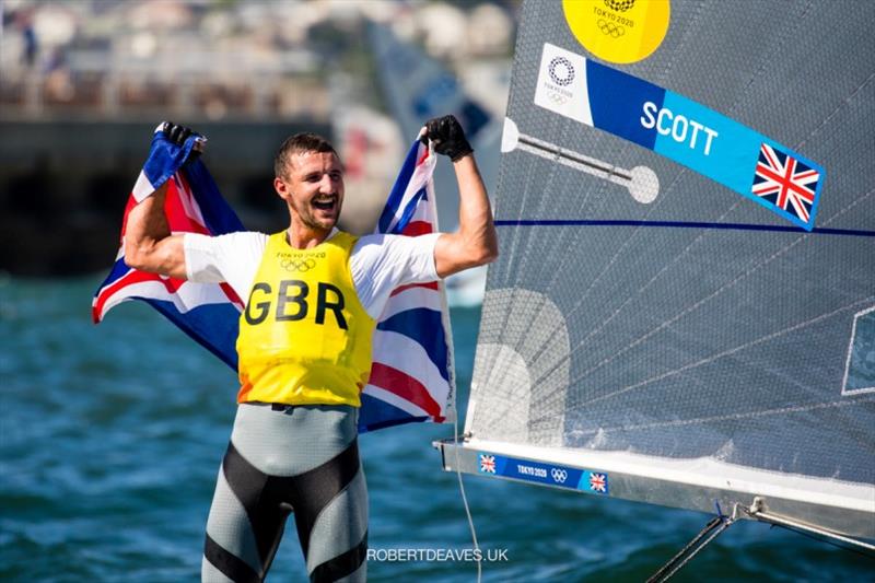 Giles Scott - Tokyo 2020 Olympic Games photo copyright Robert Deaves taken at  and featuring the Finn class