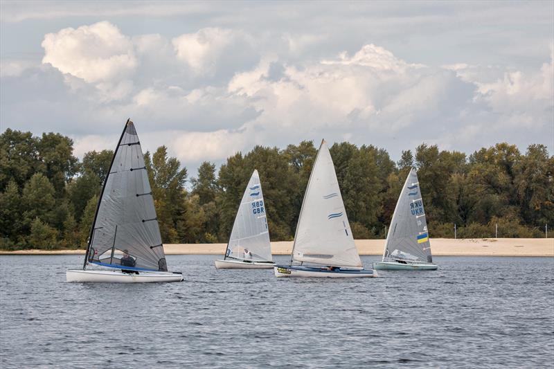 Sailing in Ukraine: Finn sailing at Obolon Yacht Club, Kyiv photo copyright Ada Lesher taken at  and featuring the Finn class