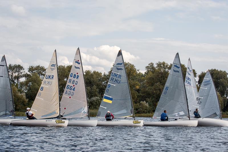 Sailing in Ukraine: Finn sailing at Obolon Yacht Club, Kyiv photo copyright Ada Lesher taken at  and featuring the Finn class