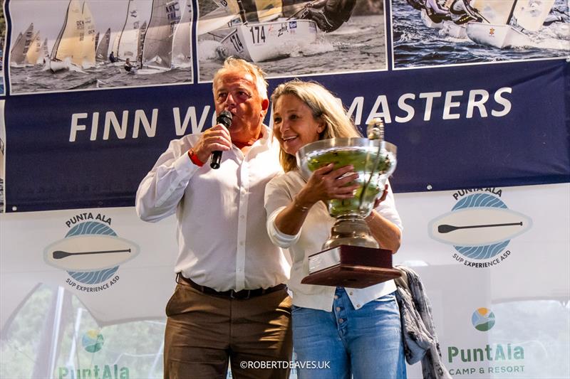 Godet Trophy Presentation at the 2024 Finn World Masters photo copyright Robert Deaves / www.robertdeaves.uk taken at Centro Velico Punta Ala and featuring the Finn class