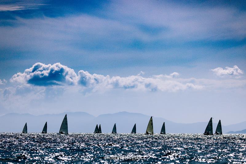 2024 Finn World Masters Day 2: Race 4 photo copyright Robert Deaves / www.robertdeaves.uk taken at Centro Velico Punta Ala and featuring the Finn class