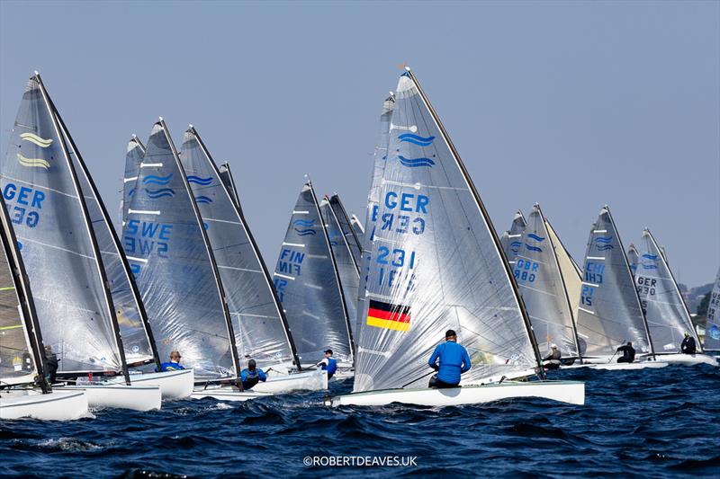 Start of race 6 on day 4 of the 2024 Finn Gold Cup - photo © Robert Deaves / www.robertdeaves.uk