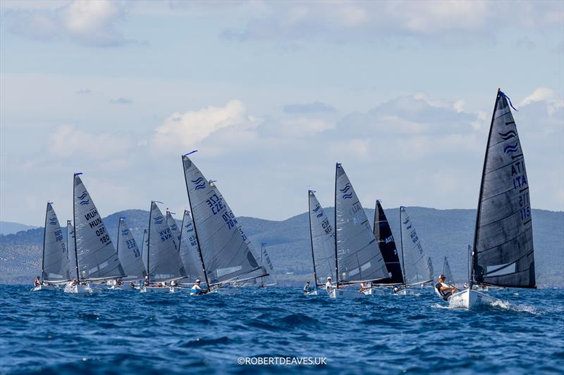 Finn racing photo copyright Robert Deaves / www.robertdeaves.uk taken at Yacht Club de Cannes and featuring the Finn class