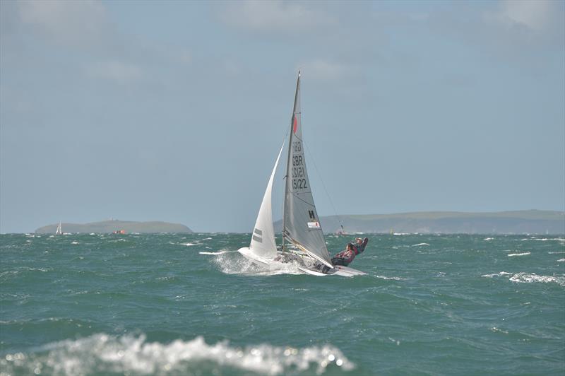 Dave Hall & Paul Constable during the Fireball Worlds in Pwllheli - photo © Lee Whitehead / www.photolounge.co.uk