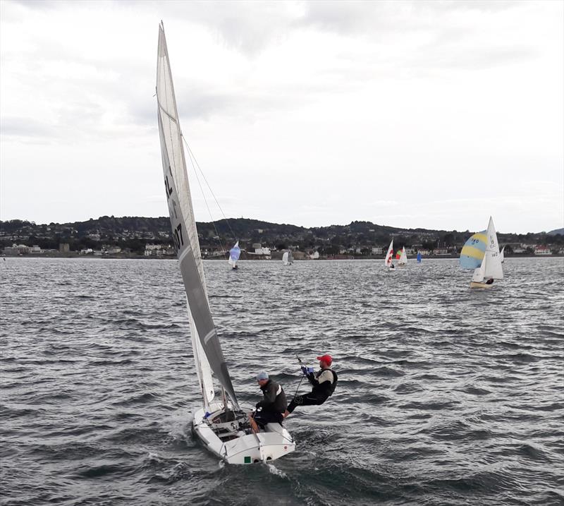 Conor Clancy & Teddy Byrne during Dublin Bay Sailing Club Tuesday Series 3 Day 2 photo copyright Cormac Bradley taken at Dublin Bay Sailing Club and featuring the Fireball class