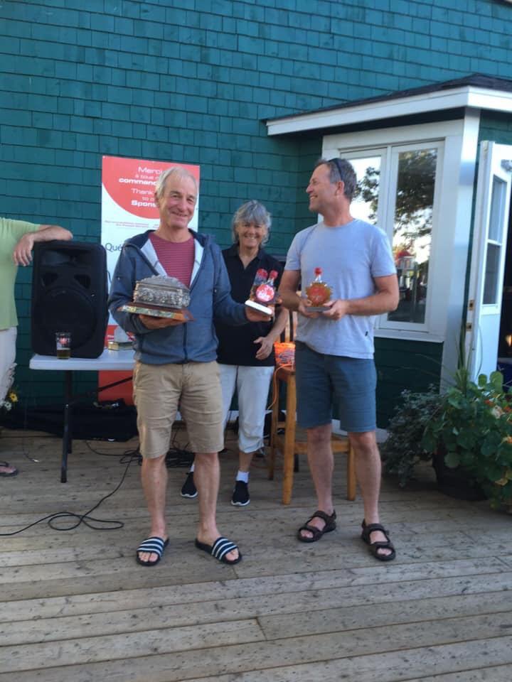 Fireball World Championship at Pointe Claire YC day 2 prize giving photo copyright Derian Scott taken at Pointe Claire Yacht Club and featuring the Fireball class