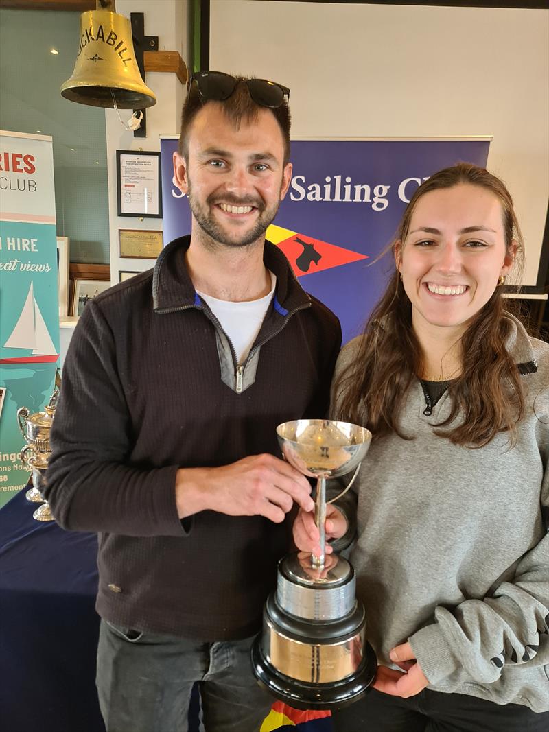 Josh Porter and Cara McDowell win the Fireball Leinster Championship at Skerries photo copyright Andrew Fraser / Skerries SC taken at  and featuring the Fireball class