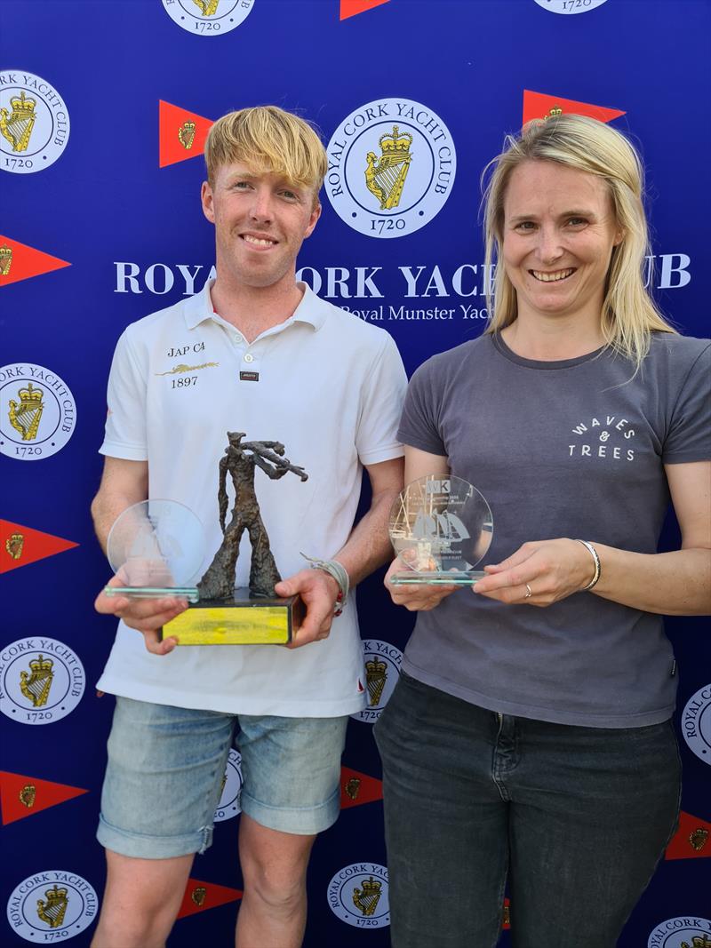 Chris Bateman and Lucy Loughton, 3rd gold in the Fireball Irish Nationals at Crosshaven photo copyright Frank Miller taken at Royal Cork Yacht Club and featuring the Fireball class