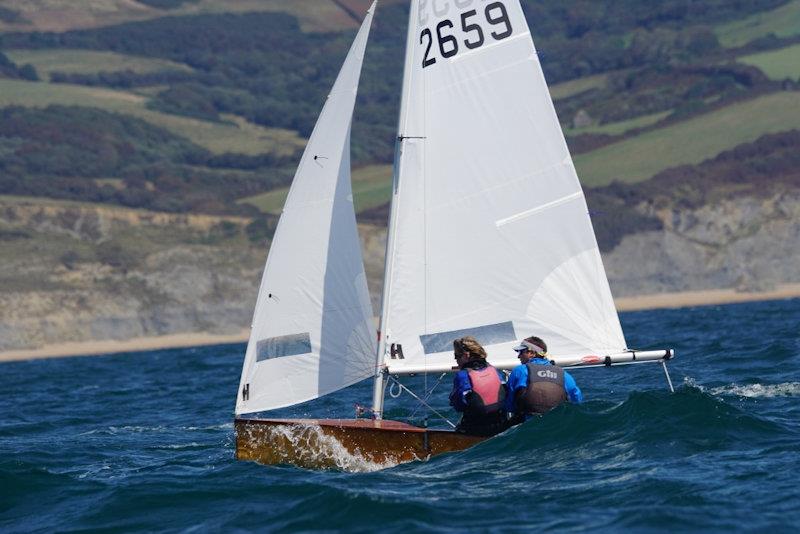 Ben Lumby and Liz Evans in 'Kong' - Firefly Nationals at Lyme Regis photo copyright NFA taken at Lyme Regis Sailing Club and featuring the Firefly class