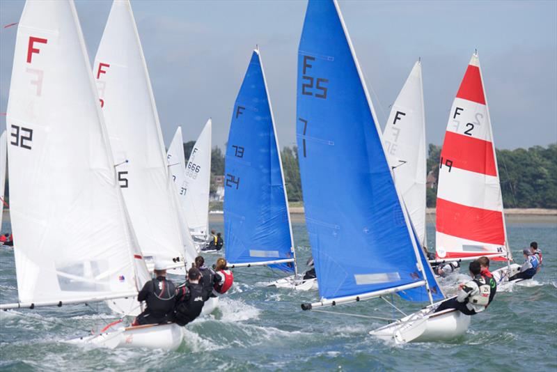 National Schools Sailing Championships at Itchenor photo copyright Mary Pudney taken at Itchenor Sailing Club and featuring the Firefly class