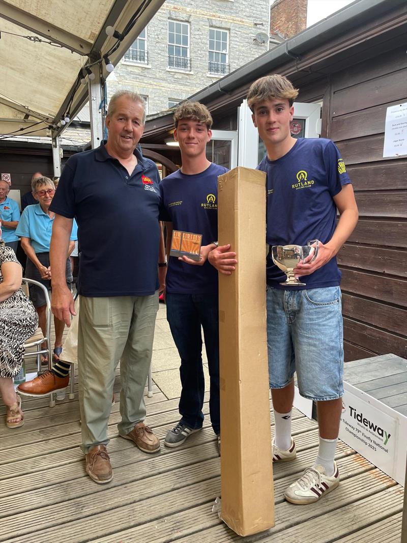Firefly Nationals 2025 at Lyme Regis - Dylan Beattie and Harry Burge in Desperado win the Eden Trophy - photo © Jo Mason