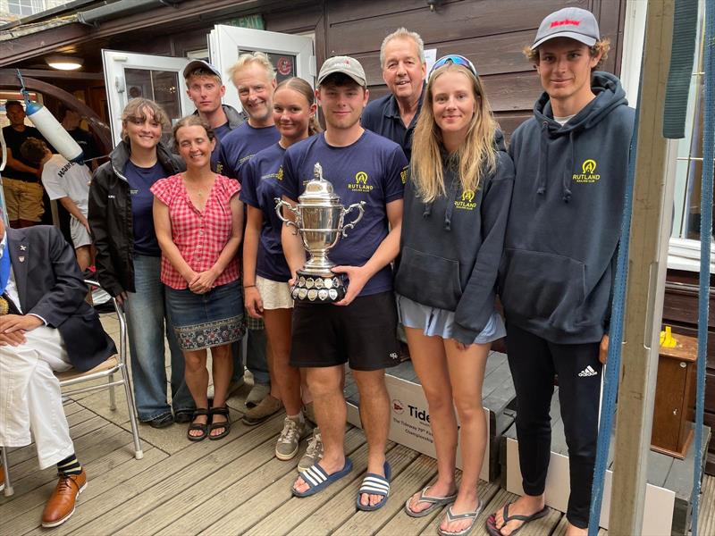Firefly Nationals 2025 at Lyme Regis - Team Rutland win the Tolly Cobbold Cup photo copyright Jo Mason taken at Lyme Regis Sailing Club and featuring the Firefly class