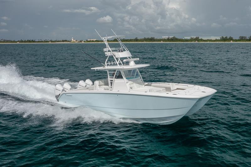 Real world offshore cruise in the low 40 knot bracket - Invincible 37 photo copyright Invincible Boats taken at  and featuring the Fishing boat class