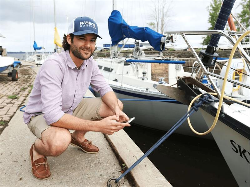 Wavve Boating Founder and CEO Adam Allore has designed an app that makes boating safer, easier for recreational boaters photo copyright Wavve Boating taken at  and featuring the Fishing boat class