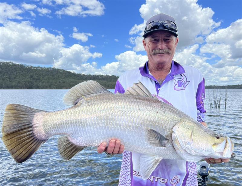 Rusty's Lake Monduran Barra Charters has been putting in the work to find some nice barra for clients photo copyright Fisho's Tackle World taken at  and featuring the Fishing boat class