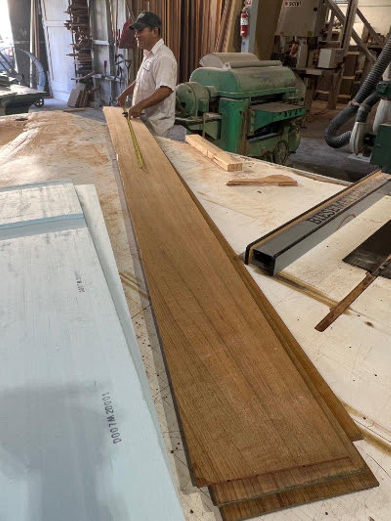 Hull #8 - Marcos on cockpit veneer - photo © Michael Rybovich & Sons