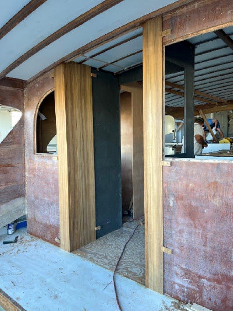 Hull #8 - Cockpit veneer - photo © Michael Rybovich & Sons