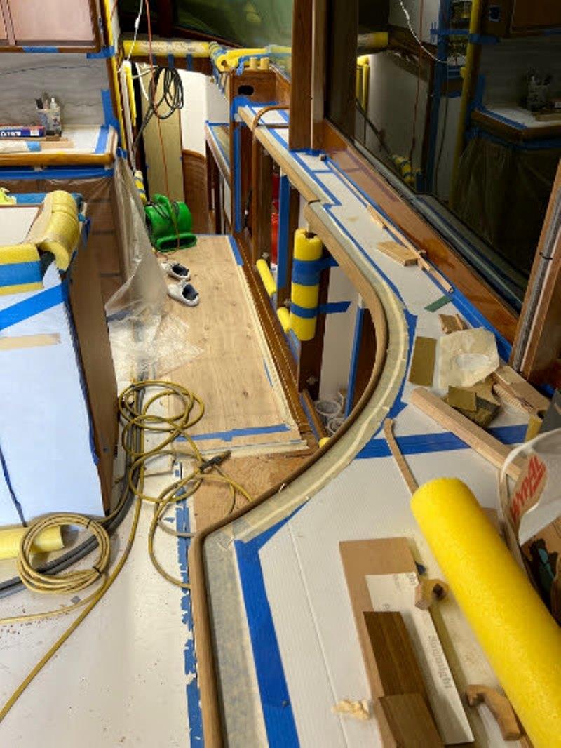 Hull #7 - Final searail installation - photo © Michael Rybovich & Sons