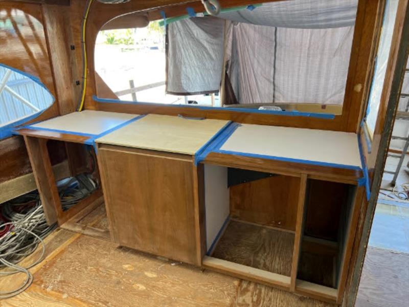 Hull #8 - Aft galley installation - photo © Michael Rybovich & Sons