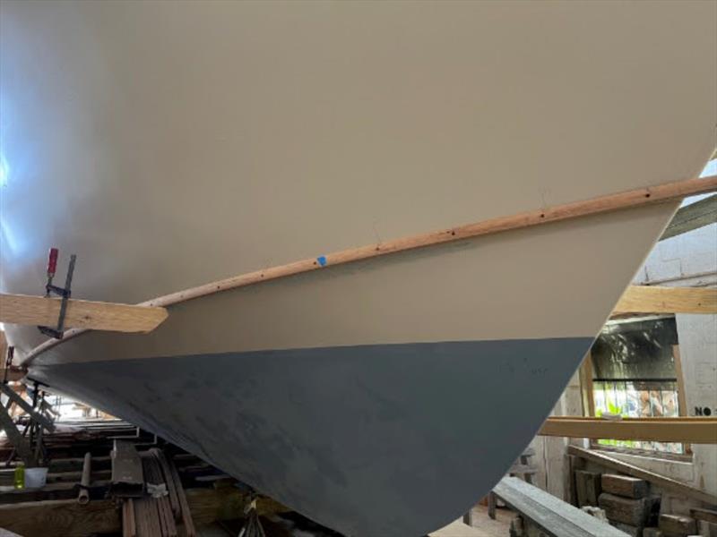 Hull #9 - Spray rails going on - photo © Michael Rybovich & Sons