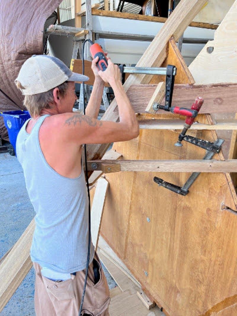 Hull #10 - Flipper on the chine - photo © Michael Rybovich & Sons