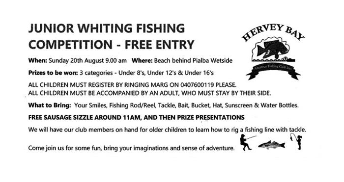 It's on this Sunday. Grab the kids and join the fun. After the big westerly blow, the whiting should be on the move - photo © Fisho's Tackle World