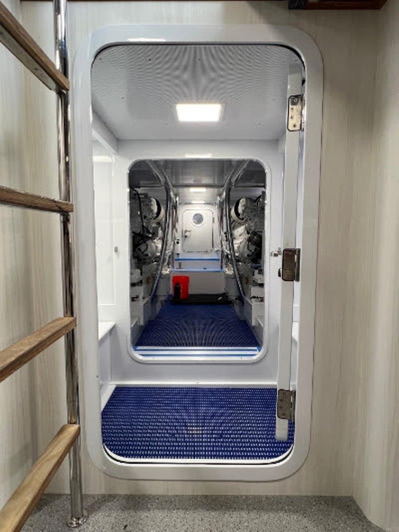 Hull #7 - Generator and engine room - photo © Michael Rybovich & Sons