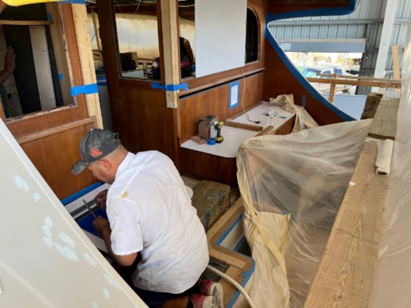 Hull #8 - Marcos on the mezzanine - photo © Michael Rybovich & Sons